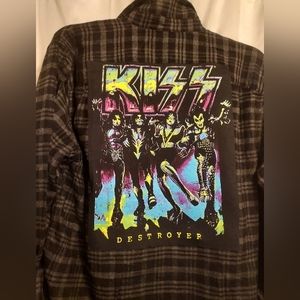 Upcycled Kiss Flannel